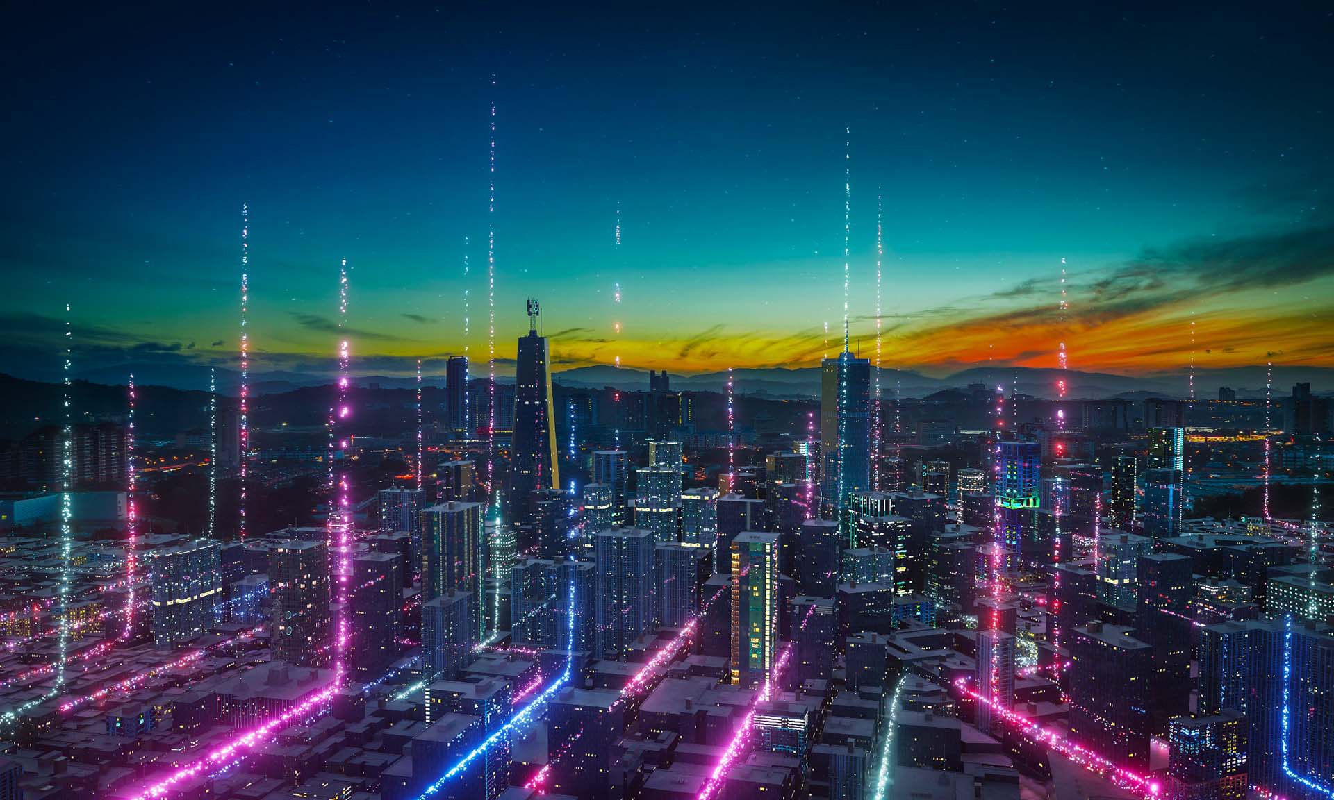 科技城市示意圖