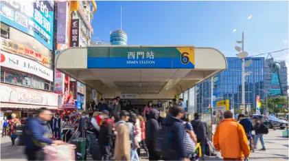 捷運西門站實景