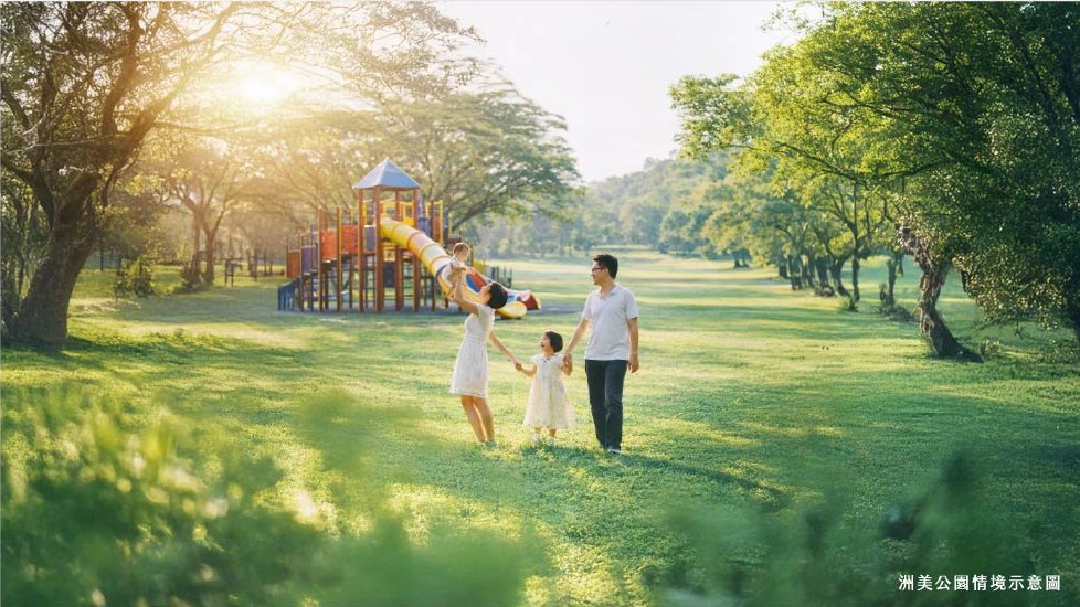 洲美公園情境示意圖