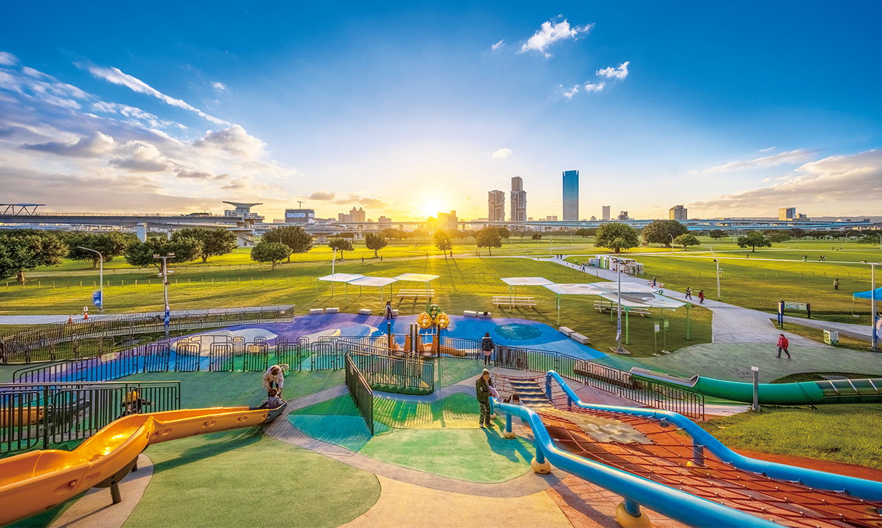 大都會公園實景經修飾