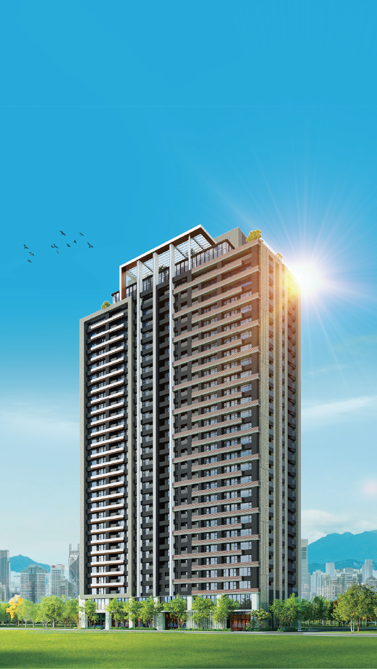 寶亞世界公舘 29層百米地標建築外觀